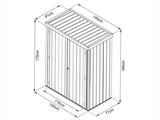 Vrtna šupa, čelični ormar 1,4x0,81x1,8m, 1,13m², ProShed®, Antracit