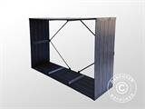 Wood Storage/raised garden bed, GPPS, 1.5x0.5x1 m, Grey