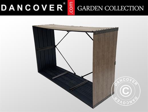 Wood Storage/raised garden bed, GPPS, 1.5x0.5x1 m, Brown