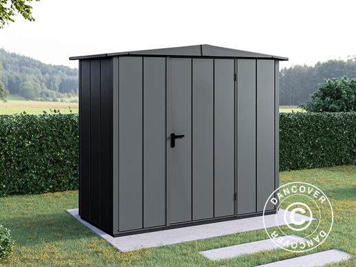 Garden metal shed w/pitched roof, Hörmann Elegant Typ1, 2.59x1.21x2.16 m, Anthracite
