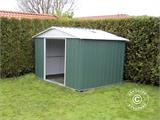 Garden shed 3.03x3.96x2.02 m, Green/Silver
