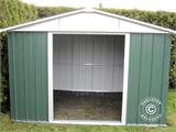 Garden shed 3.03x2.37x2.02 m, Green/Silver