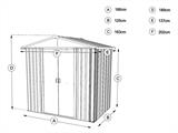Garden shed 2.02x1.37x1.89 m, Anthracite