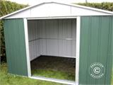 Garden shed 2.42x2.17x1.93 m, Green/Silver