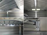 Metalen tuinhuis 2,77x2,55x1,98m ProShed®, Grijs/Bruin