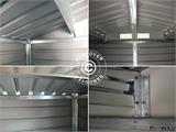 Casetta da giardino 2,77x2,55x1,98m ProShed®, Alluminio Grigio