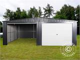 Metalen garage dubbel 6,37x5,13x2,41m ProShed®, Antraciet