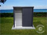 Garden shed/Steel cabinet w/sliding door 1.25x0.8x1.31 m, ProShed®, Anthracite NB! 2nd SORTING