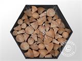 Holzlager/erhöhtes Pflanzenbeet, sechseckig, 93x60x80cm, ProShed®, Anthrazit