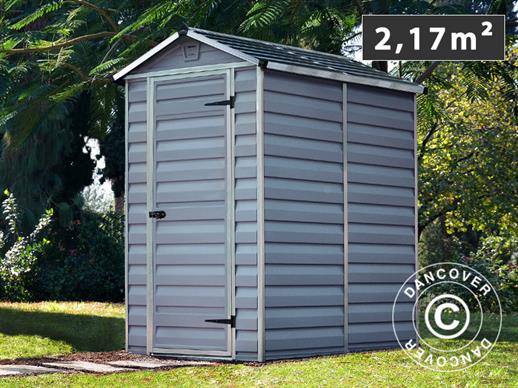 Polycarbonate Garden Shed, SkyLight, 1.23x1.78x2.04 m, Anthracite