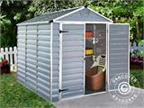 Polycarbonate Garden shed SkyLight, Palram/Canopia, 1.85x2.29x2.17 m, Grey
