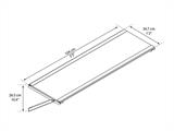 Shelf f/polycarbonate garage Yukon, Palram/Canopia, 34.7x104 cm, Clear