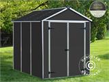 Garden shed polycarbonate, Rubicon, 1.85x2.29x2.17 m, 4.2 m², Anthracite