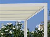 Pergola Gazebo San Fernando, 3x3 m, White/Beige