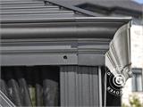 Pawilon Mykonos z zasłonami i moskitierą, 4,25x2,99x2,92m, 12,7m², Antracyt