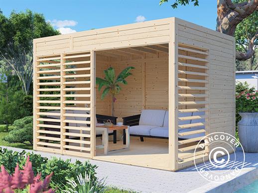 Wooden gazebo, Bertilo Garten Lounge 2, 3.37x2.34x2.32 m