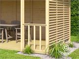 Holzpavillon Sion, 5,6x2,84x2,64m, 15,9m², Natur