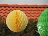 Honeycomb ball, 30 cm, Yellow, 10 pcs. ONLY 1 SET LEFT