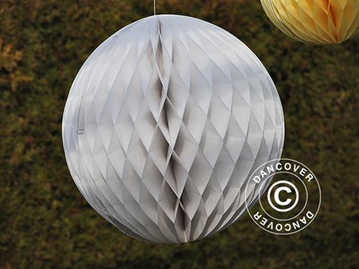 Honeycomb ball, 30 cm, White, 10 pcs. 