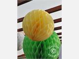 Honeycomb Ball, 50 cm, Yellow, 10 pcs. ONLY 1 SET LEFT