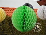 Ball aus Wabenpapier, 50cm, Grün, 10 St. NUR 1 SET ÜBRIG
