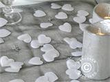 Décoration de table en forme de coeur, 3,8x3cm, Blanc, 1000 pcs.