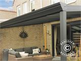 Patio Cover Expert w/Polycarbonate Roof, 3x3 m, Anthracite