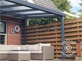 Patio Cover Expert w/Polycarbonate Roof, 3x5 m, Anthracite