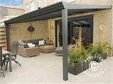 Patio Cover Expert w/Polycarbonate Roof, 3x6 m, Anthracite