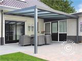 Patio Cover Expert w/Polycarbonate Roof, 4x3 m, Anthracite