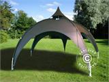 6x6 m Eventtent with panorama windows, black