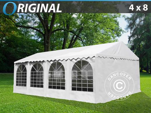Partyzelt Original 4x8 m PVC, Weiß