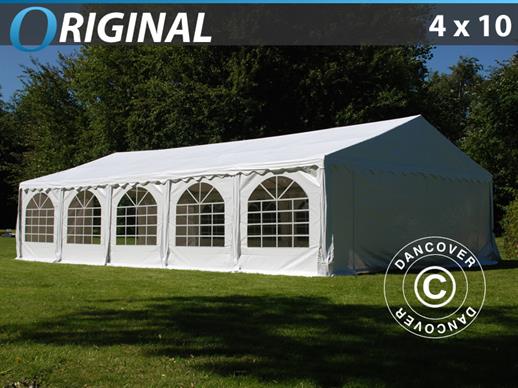 Demo: Tente de réception Original 4x10 m PVC, Blanc