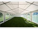 Tente de réception Semi PRO Plus 8x12 m PVC 2,6 m, Blanc