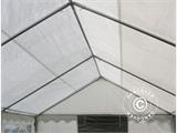 Tente de réception PLUS 3x6m PE, Gris/Blanc