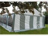 Tendone per feste Original 6x6m PVC, Grigio/Bianco