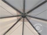 Pagodi teltta Exclusive 4x4m PVC, Valkoinen