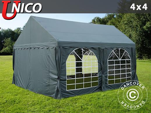 Tenda para festas UNICO 4x4m, Cinzento escuro