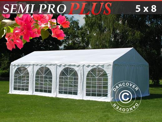 Demo: Marquee SEMI PRO Plus 5x8 m PVC, White OUT OF STOCK