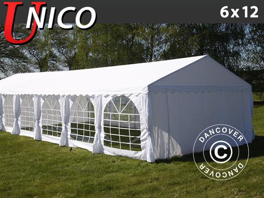 Namiot imprezowy UNICO 6x12m, Biały
