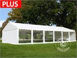 Namiot imprezowy Exclusive 6x12m PCV, Panoramiczne Okna, Biały