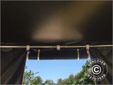 Tente de réception PartyZone 3x3m, PVC, Noir