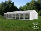 Tente de réception, SEMI PRO Plus CombiTents® 6x14m 5-en-1, Blanc
