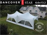 Pole tent 'Star' 6,6x13,2x4,8m, PVC, Weiß