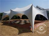 Pole tent 'Star' 6,6x13,2x4,8m, PVC, Weiß