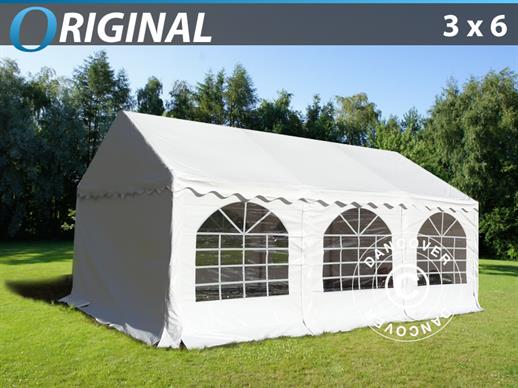 Tente de réception Original 3x6 m PVC, Blanc