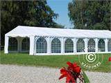 Tente de réception, SEMI PRO Plus CombiTents® 8x16 (2,6)m 6-en-1, Blanc