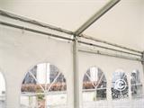Tente de réception professionnelle EventZone 9x9m PVC, Blanc