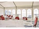 Tente de réception professionnelle EventZone 9x12m PVC, Blanc