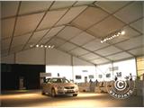 Tente de réception Professionnelle EventZone 30x30 m PVC, Blanc